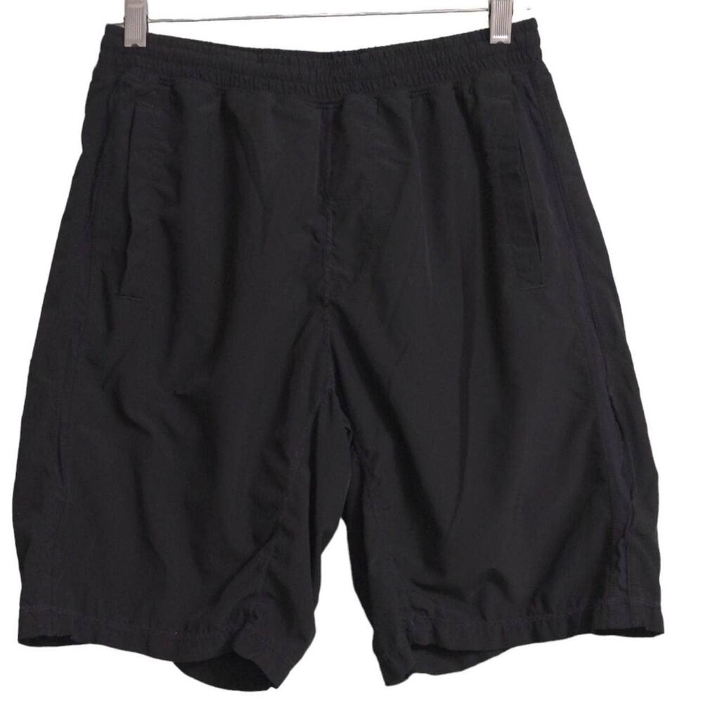 Lululemon Womens Athletic Shorts Black Stretch Elastic Waist Drawstring L
